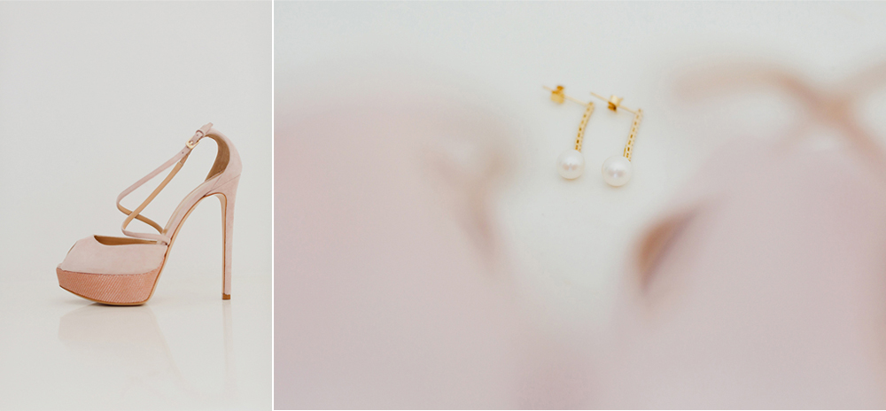 Santorini brides details/shoes and earrings
