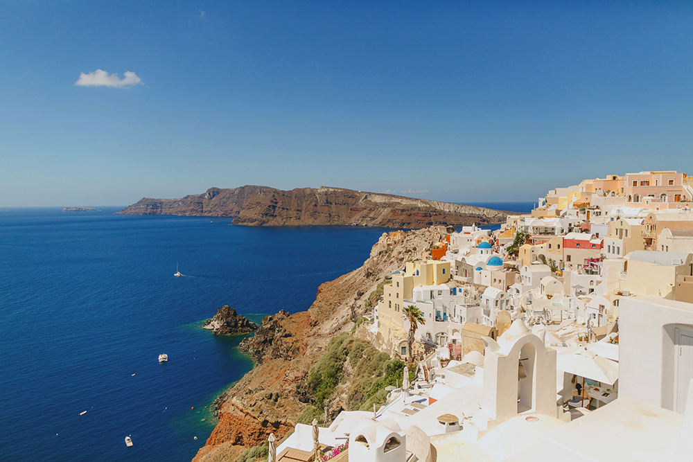 Santorini Imerovigli from Thira