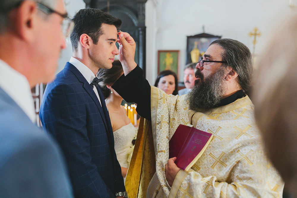 Santorini wedding ceremony