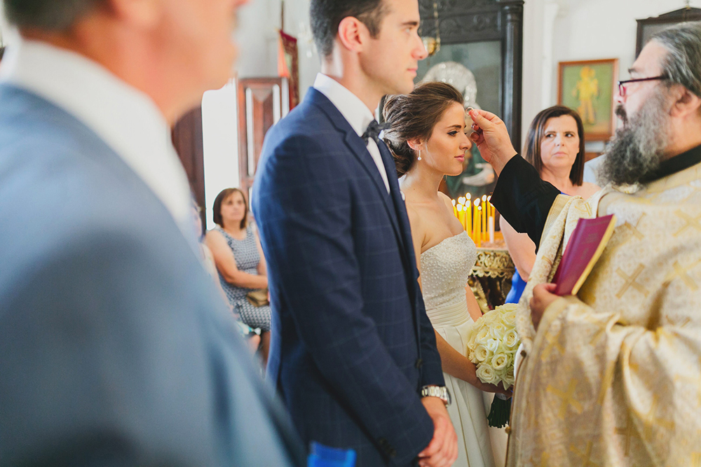 Santorini wedding ceremony