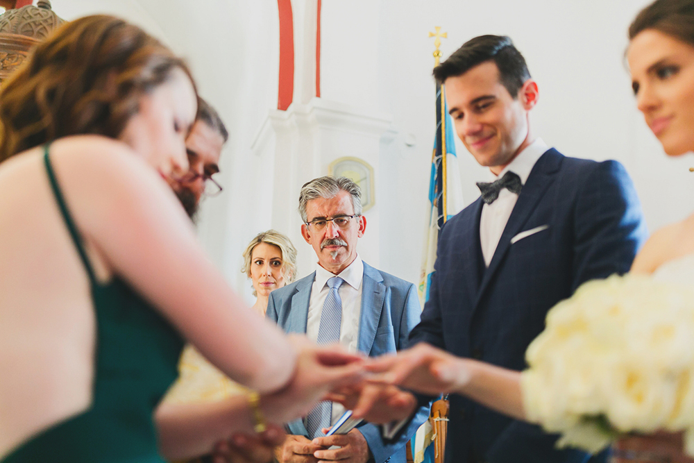 Santorini wedding ceremony