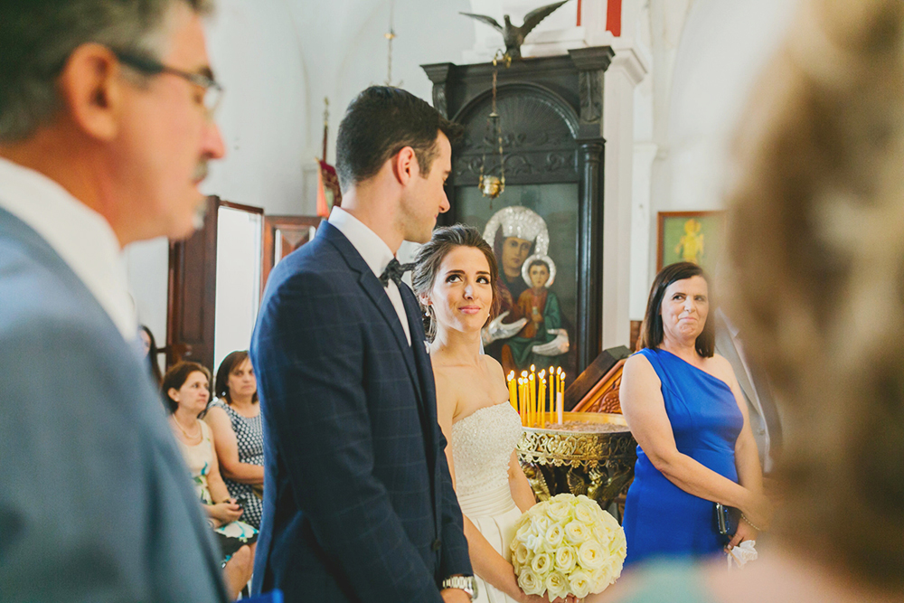 Santorini wedding ceremony