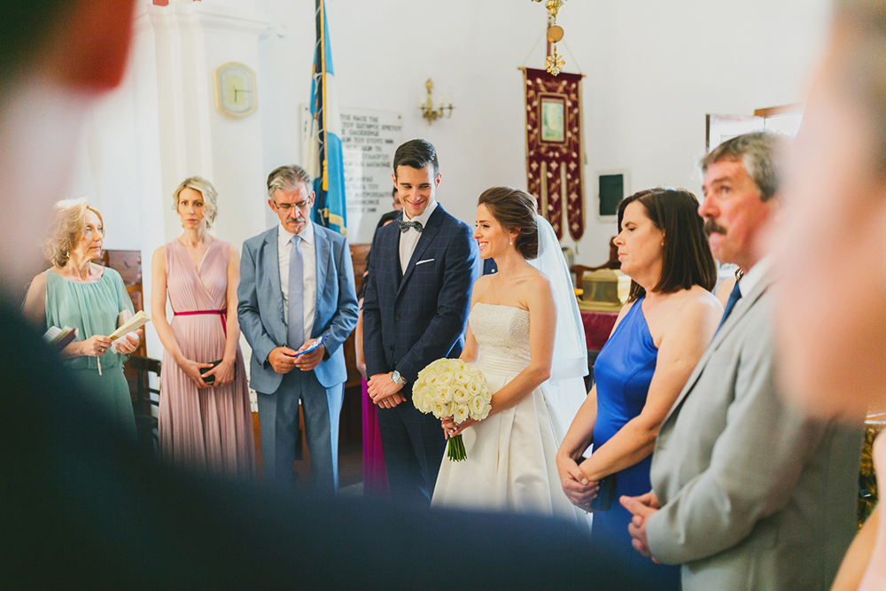 Santorini wedding ceremony