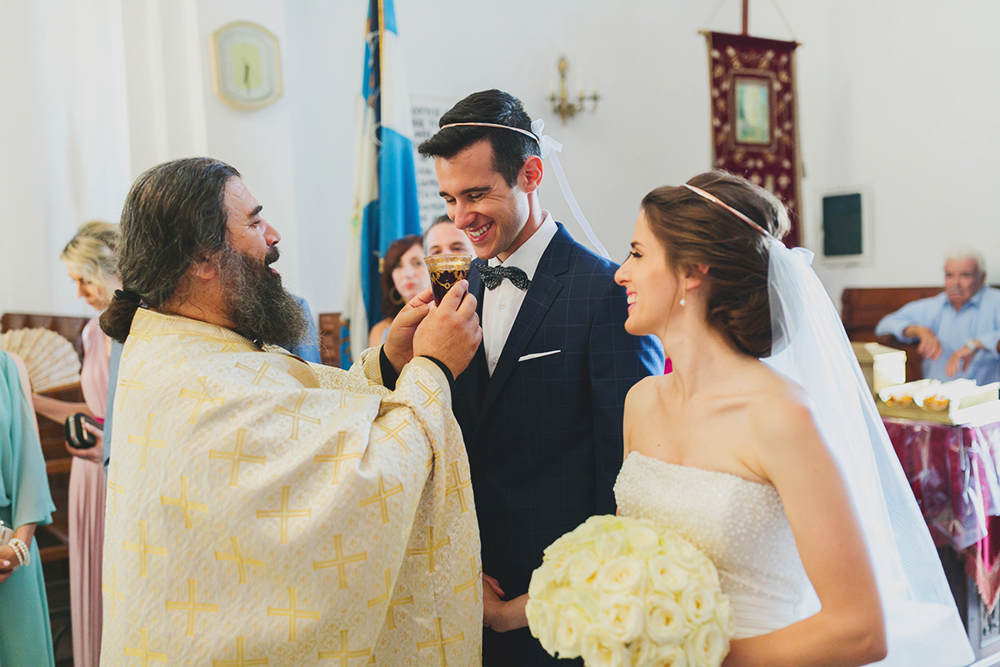 Santorini wedding ceremony