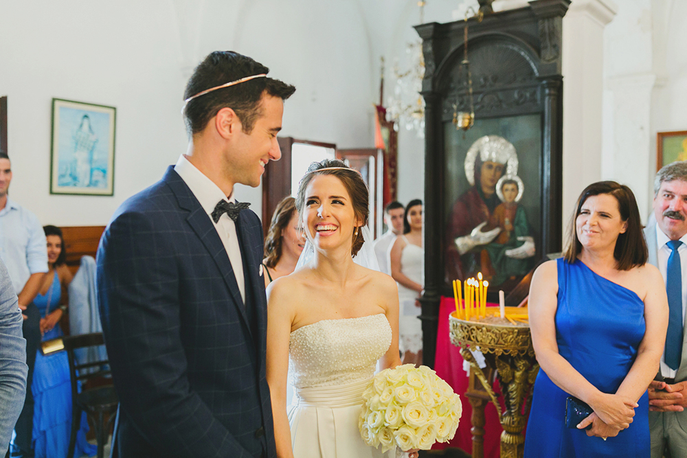 Santorini wedding ceremony