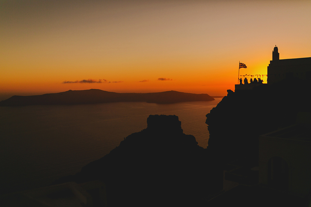 Santorini Imerovigli sunset 